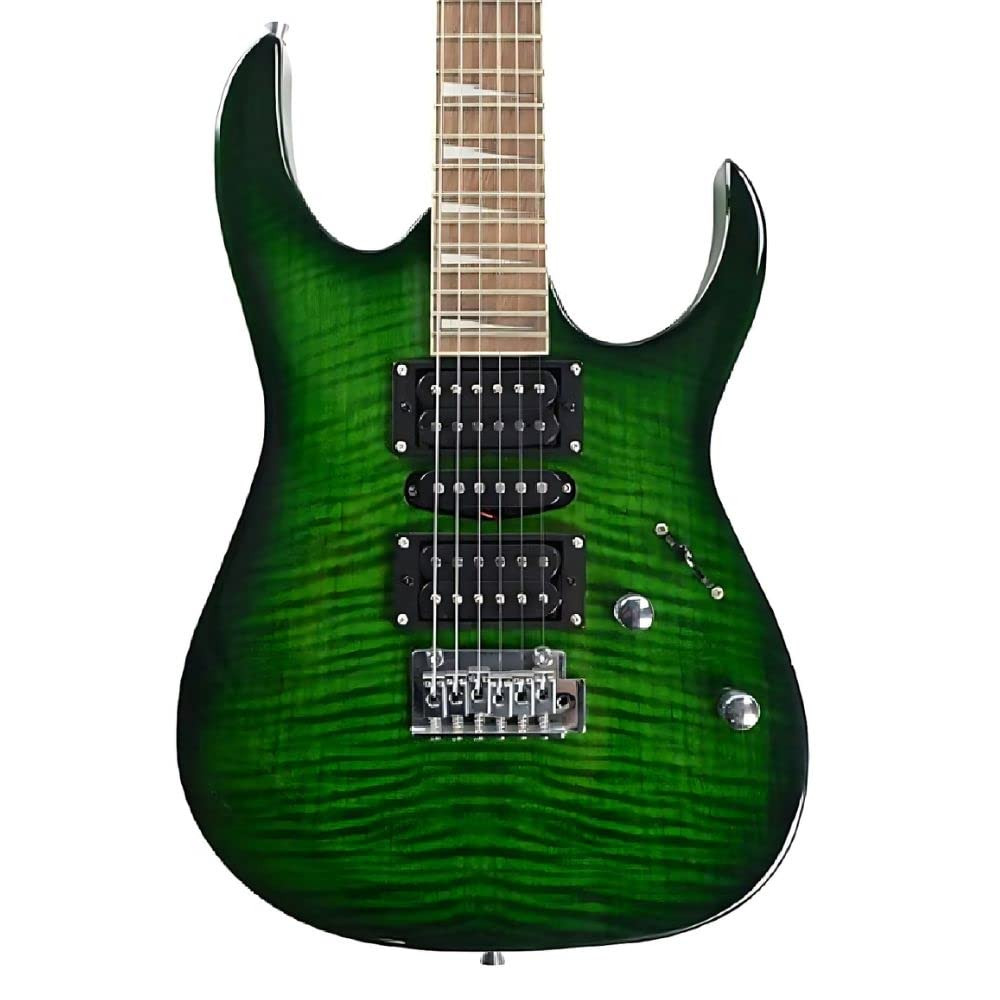 Vault RG1 Soloist Premium Electric Guitar - Transparent Green Burst