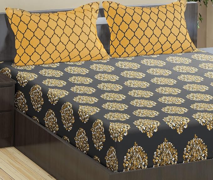 Queen Size Bedsheet with 2 Pillow Cover