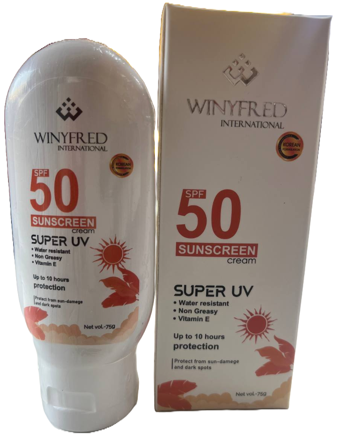 WINYFRED INTERNATIONAL – 50 SPF SUNSCREEN CREAM (75 GMS)