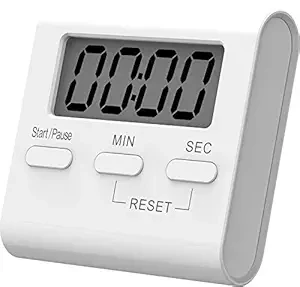 P-Plus International Digital Kitchen Timer & Stopwatch, Large Digits, Loud Alarm, Magnetic Stand(Square)
