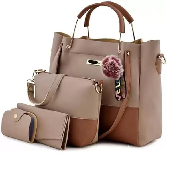 Fortify Style Women's Combo Handbag Set Of 3 (Purse, Shoulder Bag, Clutch)