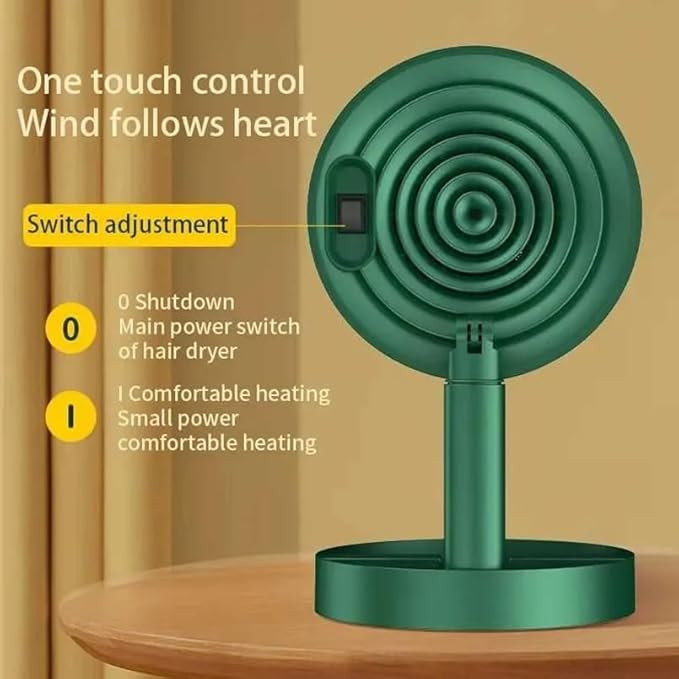 BUYERZONE 800 watt Room Heater for Home Bedroom Office Desk, Foldable Small Indoor Fan Heaters Portable Air Blower Machine, Space Handy Heater for Winter, Travel and Personal Use