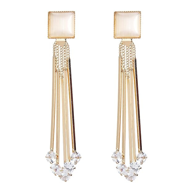 YouBella Jewellery for women Crystal Earings Gold Plated Dangler Earrings for Girls and Women