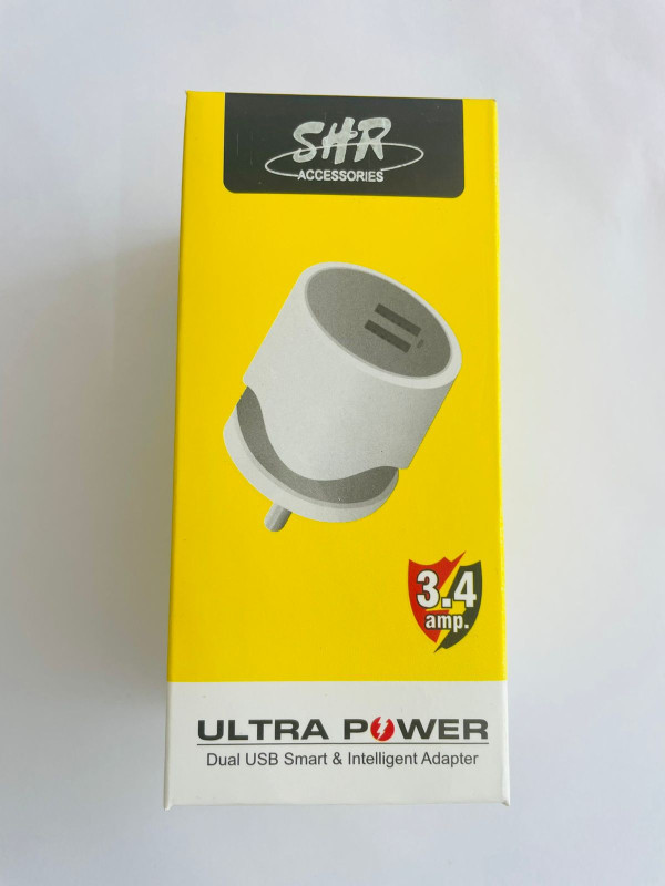 ROUND CHARGER DUAL USB PORT Charger 3.4A WITH,USB TO MICRO DATACABLE,USB TO C DATACABLE