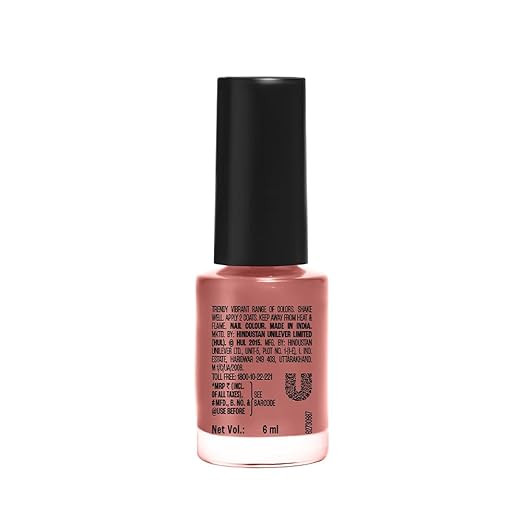 LAKMÉ True Wear Color Crush Glossy Finish Nail Polish, Long Lasting & Vibrant Nail Paint, 82, 6Ml