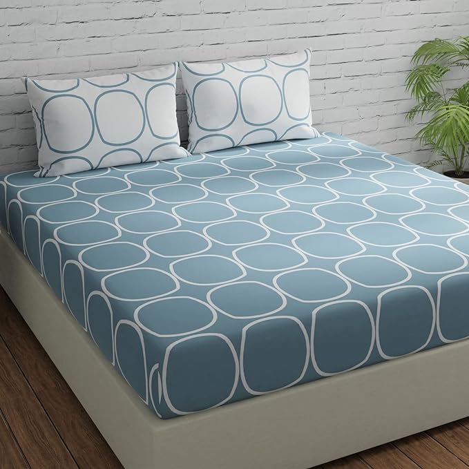 Queen Size Bedsheet with 2 Pillow Cover