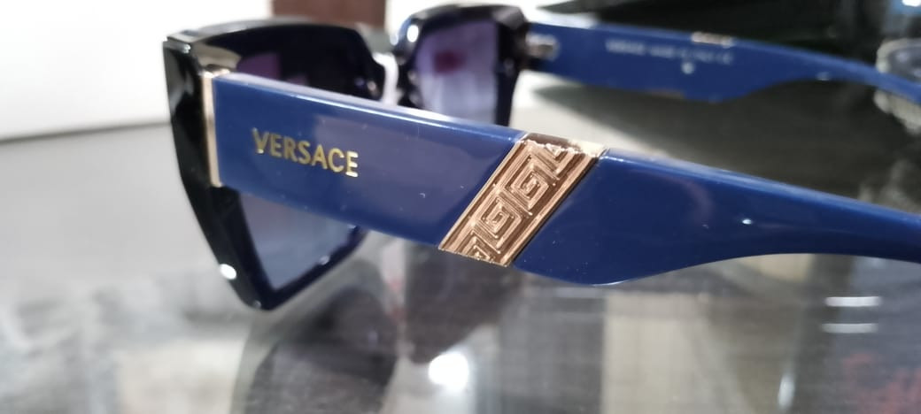VERSACE Grey Cat Eye Sunglasses for men
