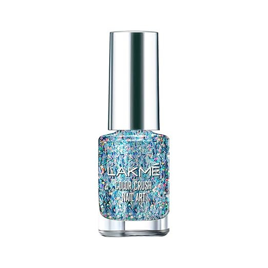 LAKMÉ Color Crush Nail Art T2, Multicolor, 6 Ml,Shimmery Finish