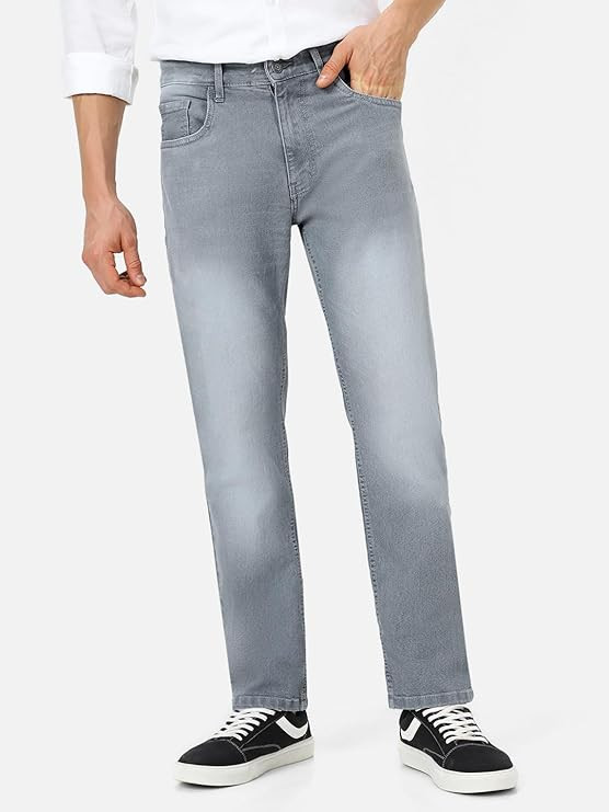 Urbano Fashion Men's Regular Fit Washed Jeans Stretchable