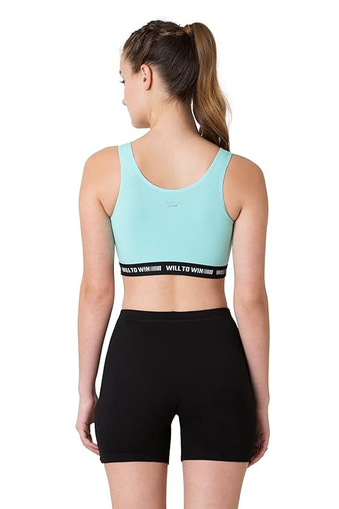 Van Heusen Women Proactive Wireless Non Padded Sports Bra - Anti Bacterial, Full Coverage, Light Impact |Material: Cotton