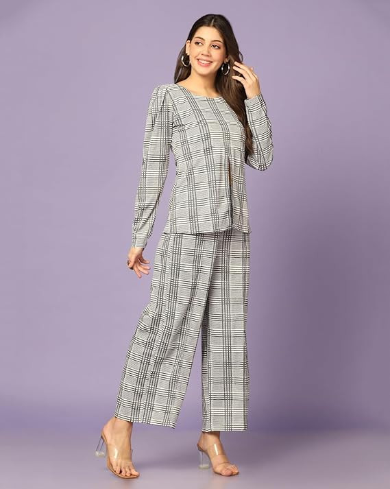 Leriya Fashion Cotton Blend Western Dress Co-Ord Set For Women