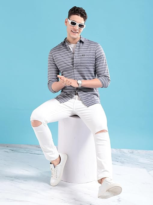 The Indian Garage Co Men Slim Fit Shirt