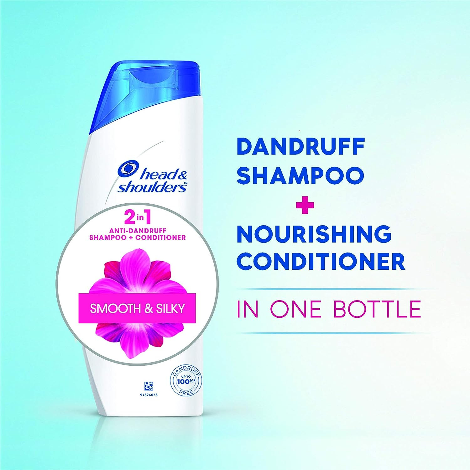 Head & Shoulders 2-In-1 Smooth And Silky Anti Dandruff Shampoo + Conditioner, 180Ml