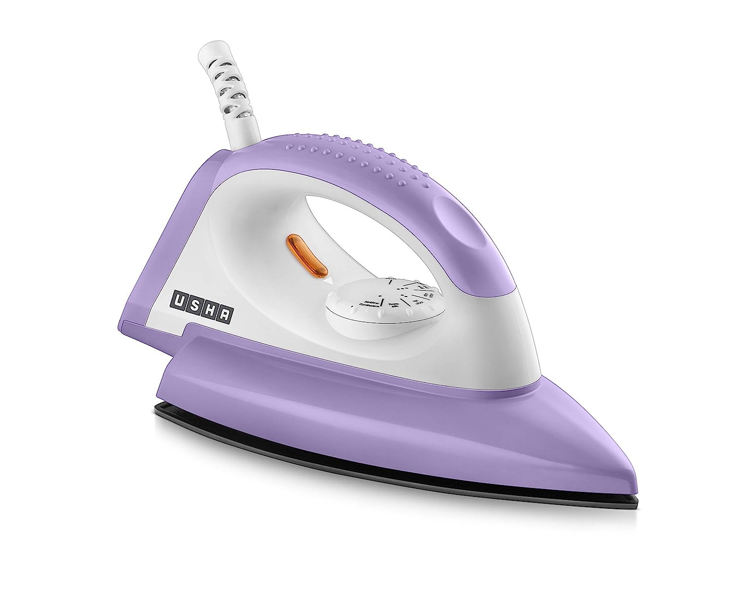 USHA Armor AR1100WB 1100 W Dry Iron with Black Weilburger Soleplate (Purple)