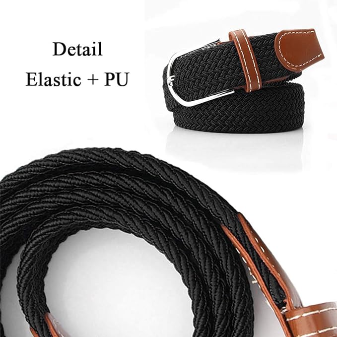 ZORO Stretchable Woven Fabric belt for Men & Women,Fits on upto 40 inches waist size,Hole free design