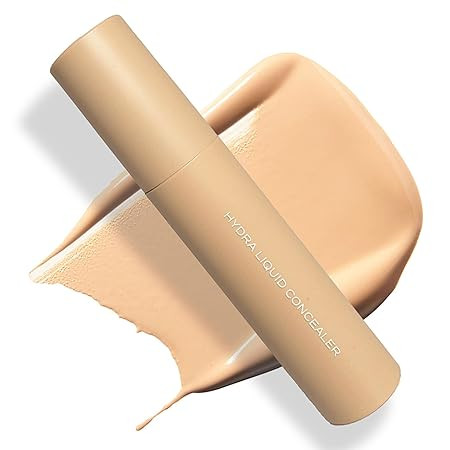 Ruby's Organics Liquid-Cream Concealer for Under-eye Dark Circles & Pigmentation, Full Coverage, Under Eye Cream with Bakuchiol, Easily Blendable, Highly Pigmented, Natural, All Indian Skin Types - HC