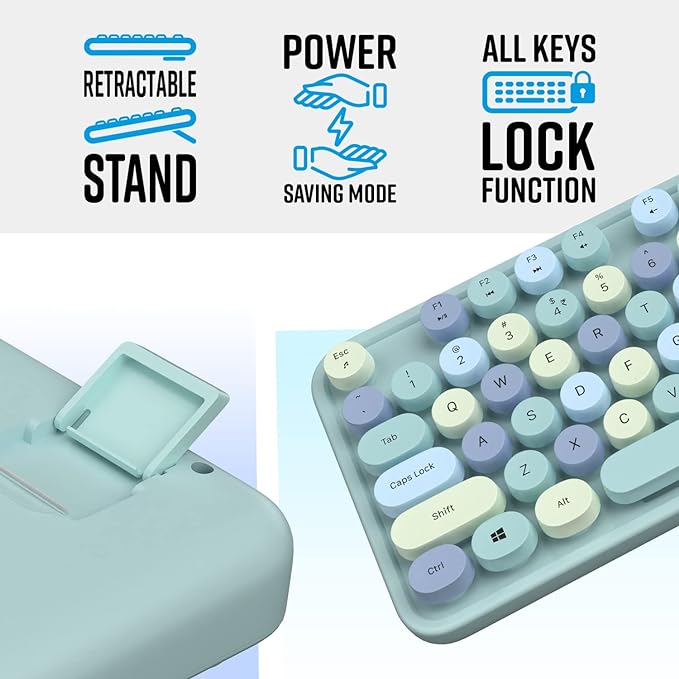 ZEBRONICS Newly Launched Companion 302 2.4GHZ Wireless Keyboard & Mouse Combo with UV Printed Keys,13 Multimedia Keys,800/1400/1600 DPI,High Precision,Advanced Optical Sensor Technology(Blue)