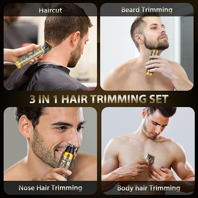 KLIFFOO 3 In 1 Electric Shaver And Nose Hair Trimmer For Men And Women,Unisex Rechargeable Beard Trimmer For Men,Cordless Electric Shaver For Face,Under Arms Painless Private Part Shaving Body Groomer