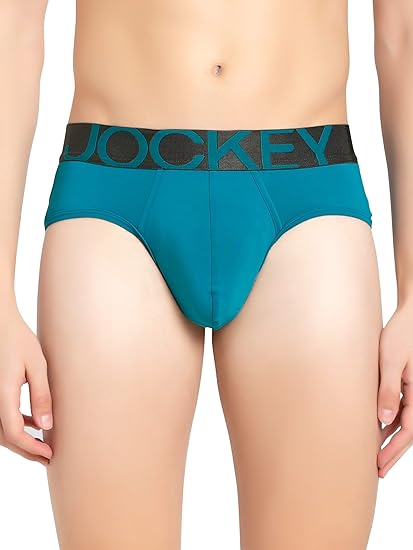 Jockey IC27 Men's Tactel Microfiber Elastane Stretch Solid Brief with Moisture Move Treatment
