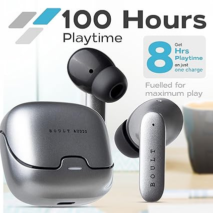 Boult Audio W20 Truly Wireless in Ear Earbuds with 35H Playtime, Zen™ ENC