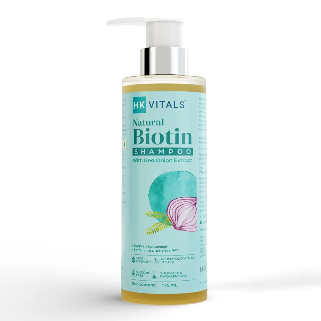 HK Vitals Natural – Biotin Shampoo With Red Onion Extract (175 ML)