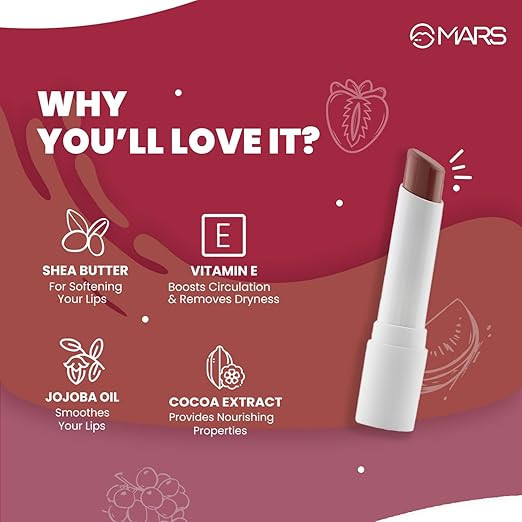 MARS Aqua Splash Tinted Lip Balm Enriched With Shea Butter,Jojoba Oil,Vitamin-E&Cocoa Extra& Aqua Splash Tinted Lip Balm Enriched With Shea Butter,Jojoba Oil,Vitamin-E&Cocoa Extra,1 Count,Ivory