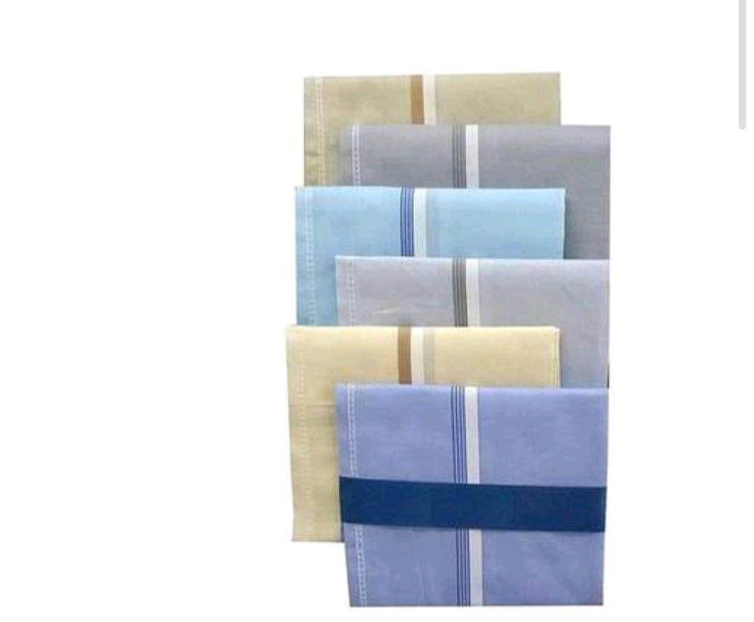 Formal Regular Size Striped Handkerchief (Pack of 6)