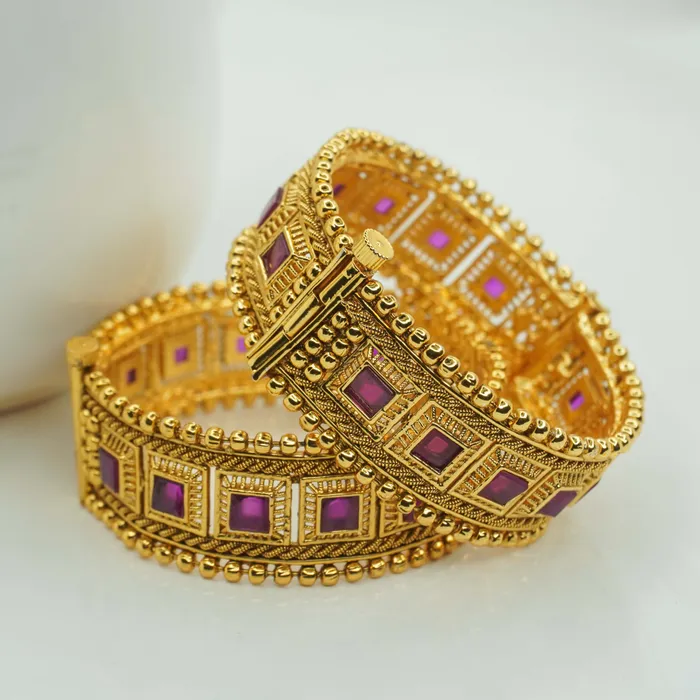 New design in coper bangles Ruby for girls