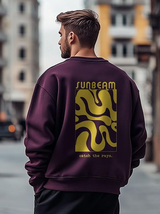 NOBERO Printed Oversized Sweatshirts for Men | Winter