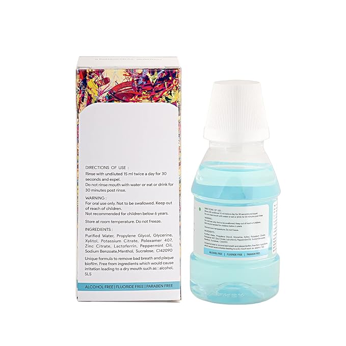 Dente91 Cool Mint Mouthwash| Pack of 1 | Sugar-free, Alcohol-free, No Burning Sensation | Kills 99.0% Germs & Prevents Bad Breath | Antibacterial & Antifungal | 150ml