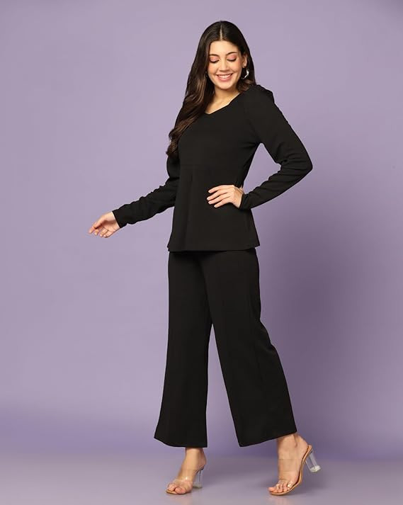 Leriya Fashion Cotton Blend Western Dress Co-Ord Set For Women