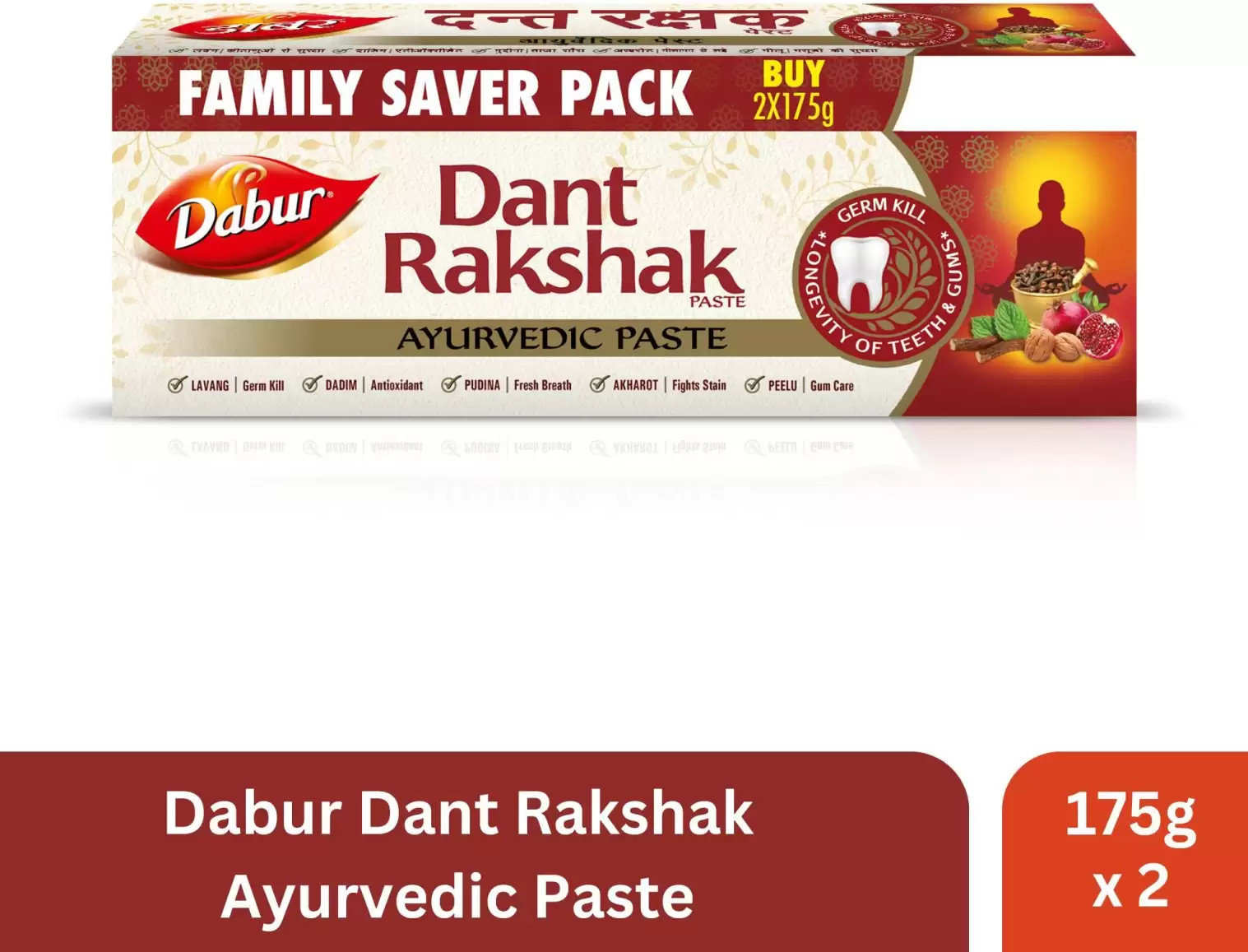DABUR – DANT RAKSHAK TOOTHPASTE (350 GMS)
