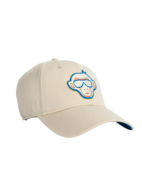 URBAN MONKEY Frontrunner 100% Cotton Off White Baseball Cap for Men & Women | Comfort and Style Sports Cap, Designed & Seeking The Perfect Fashion | One Size Fits Most