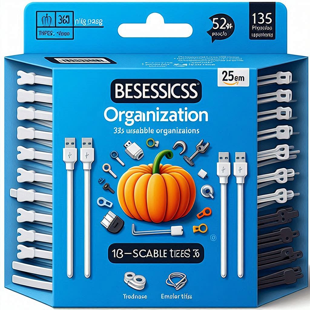 Effortless Organization: Amazon Basics Reusable Cable Ties Pack