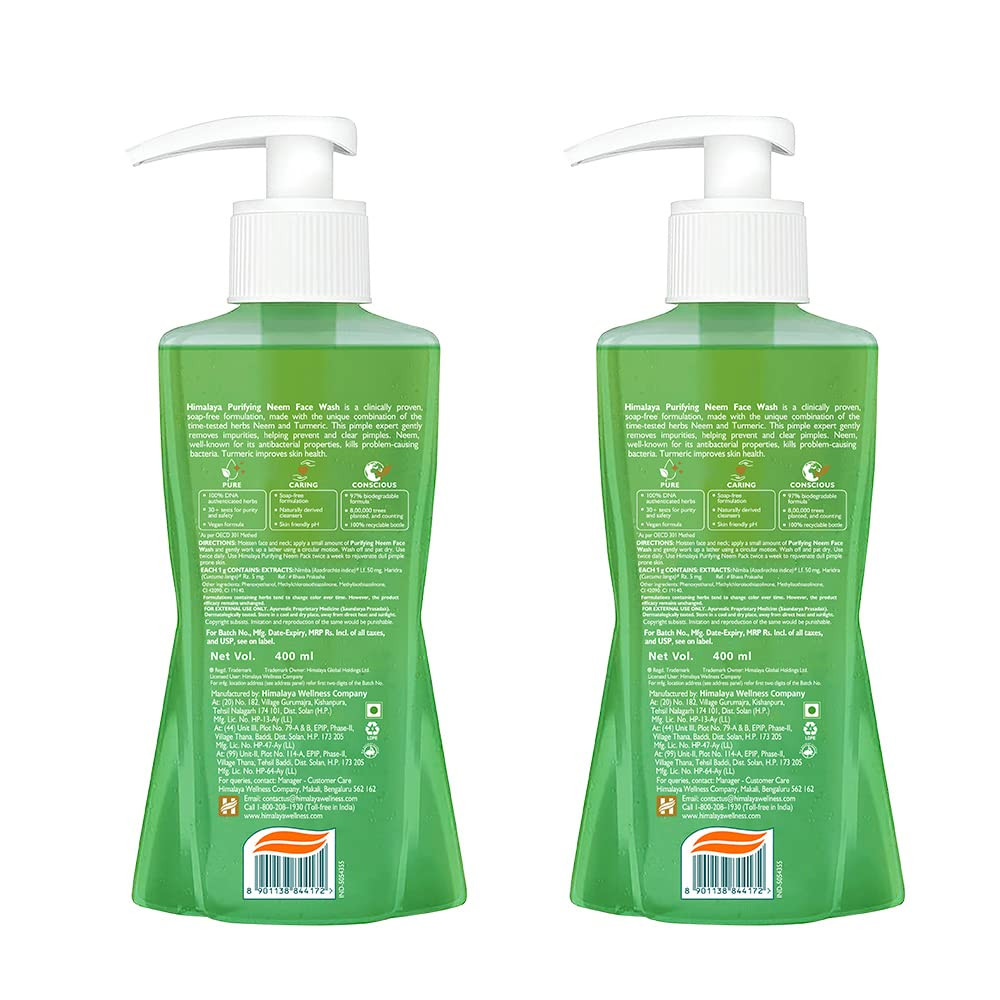 Himalaya Herbals Purifying Neem Face Wash, 200mlpack 2