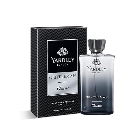 Yardley London Gentleman Classic Perfume Spray, Fresh Woody Fougère Notes, Masculine Fragrance, Perfume For Men, 100ml