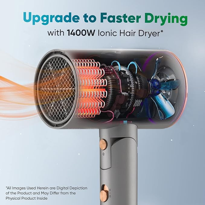 Vega Ionic 1400 Watts Hair Dryer for Men & Women with Ionic