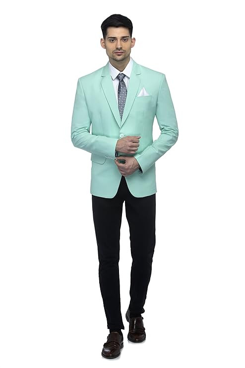 FAVOROSKI Designer Men's Slim Fit Notch Lapel Collar Tuxedo Blazer