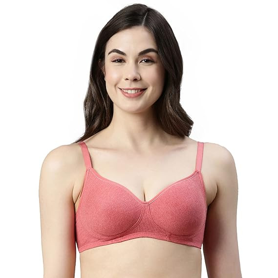 Enamor Women's Everyday Cotton Bra - Non-Padded, Non-Wired, Full-Coverage, Fab-Cool Technology with Side Support Shaper