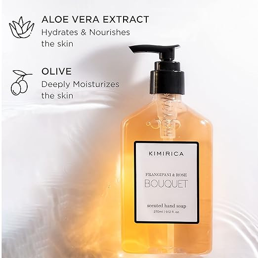 Kimirica Blooming Garden Hand Wash & Winter Hand Lotion Duo Caddy Set 100% Vegan & Paraben Free | Long Lasting fragrance Hand Lotion | Luxury Gift...