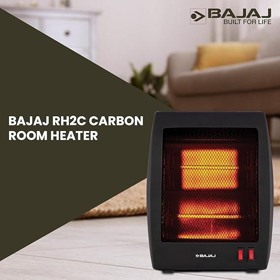 Bajaj Rh2C Room Heater 800 Watts, Black, (Pack Of 1)