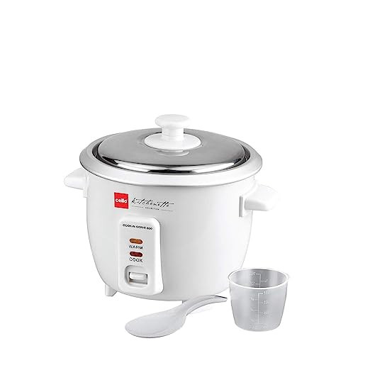 Cello Cook -N-Serve CNS-600 350-Watt Rice Cooker (White)