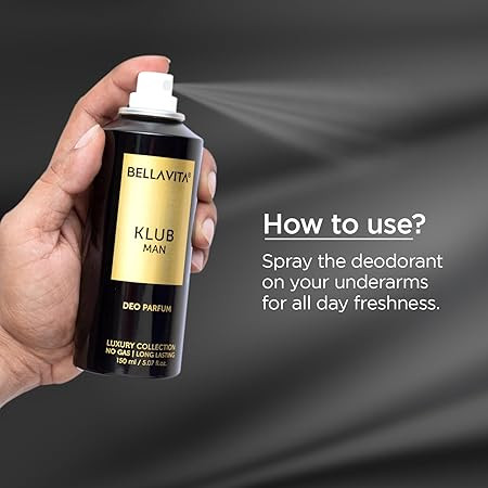 Bella Vita Luxury Unisex Body Parfum Deo Spray Gift Set,Pack Of 3 X 150 Ml, No Gas Long Lasting Premium Fragrance Deodorant|Ceo Men|Skai Aquatic|Klub Men|With Tonka, Bergamot & Vanilla