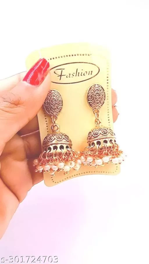 beaded earring Gold Plated Brass Stud Earring handmade Geniune Gemstone jewelry Unique Fashionable earring Gift for Women & girl