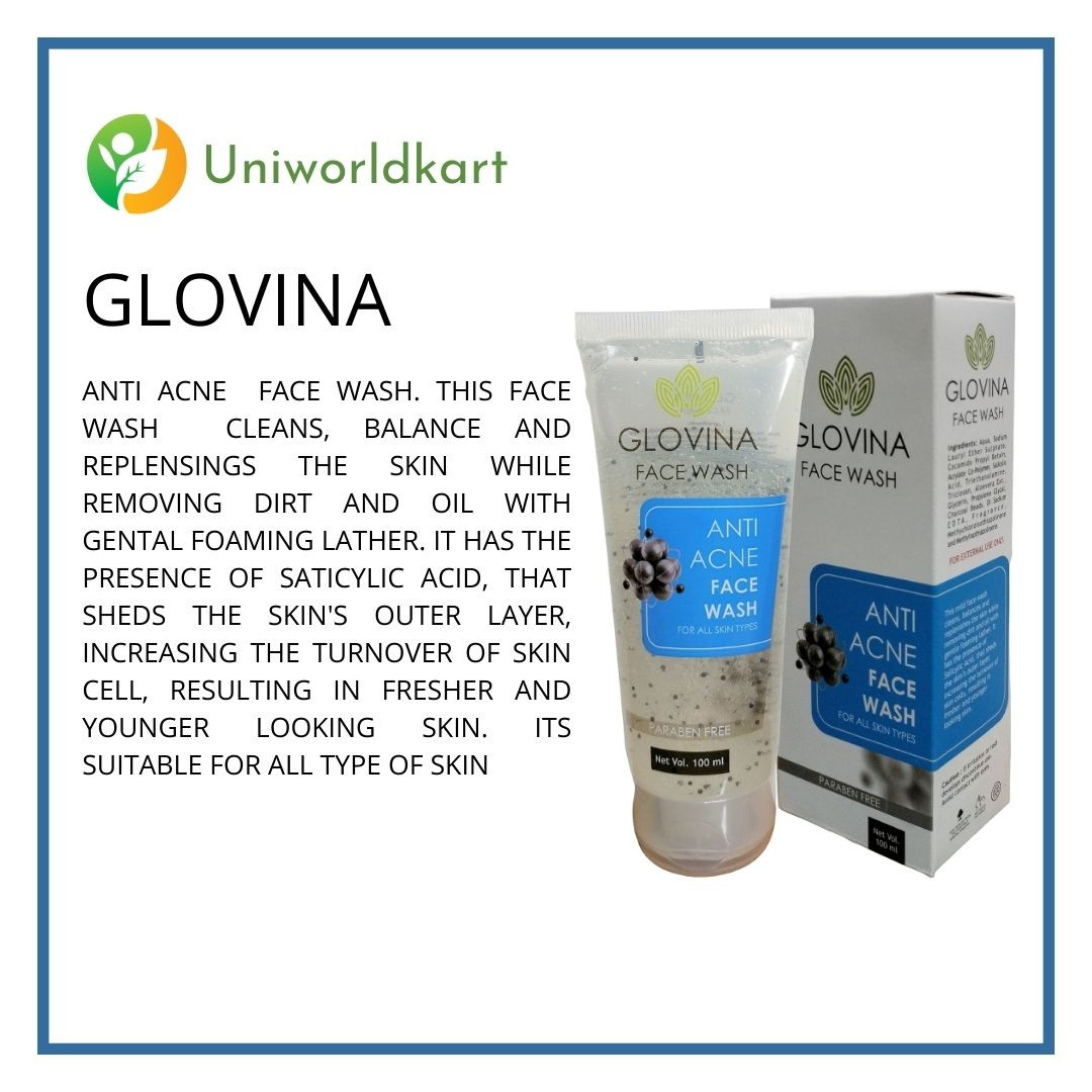 GLOVINA ANTI ACNE FACE WASH 100 ML