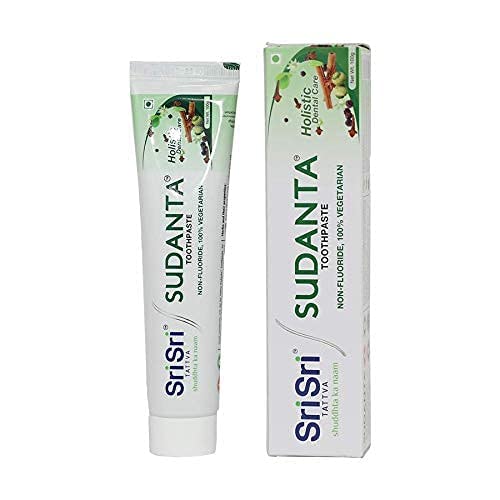 Sri Sri TATTVA shuddhta ka naam Herbal Toothpaste - All Natural, FluorideFree Tooth Paste With Cloves,Cinnamon, Bakul & More - 100G (Pack Of 2), For Kids And Adults, Freshening