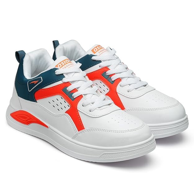 ASIAN Men's Casual Sneaker Shoes with Synthetic Upper Lightweight Comfortable Mid