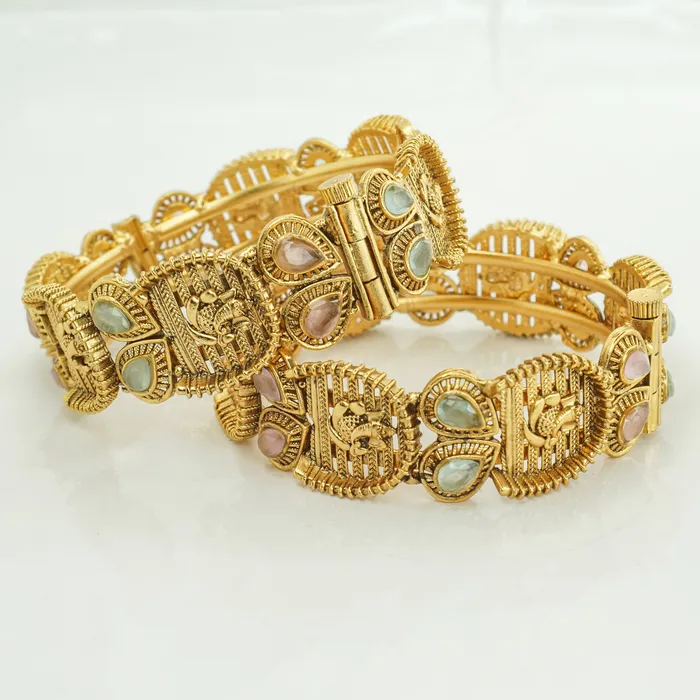 pitch and pista colour beautiful design coper bangle