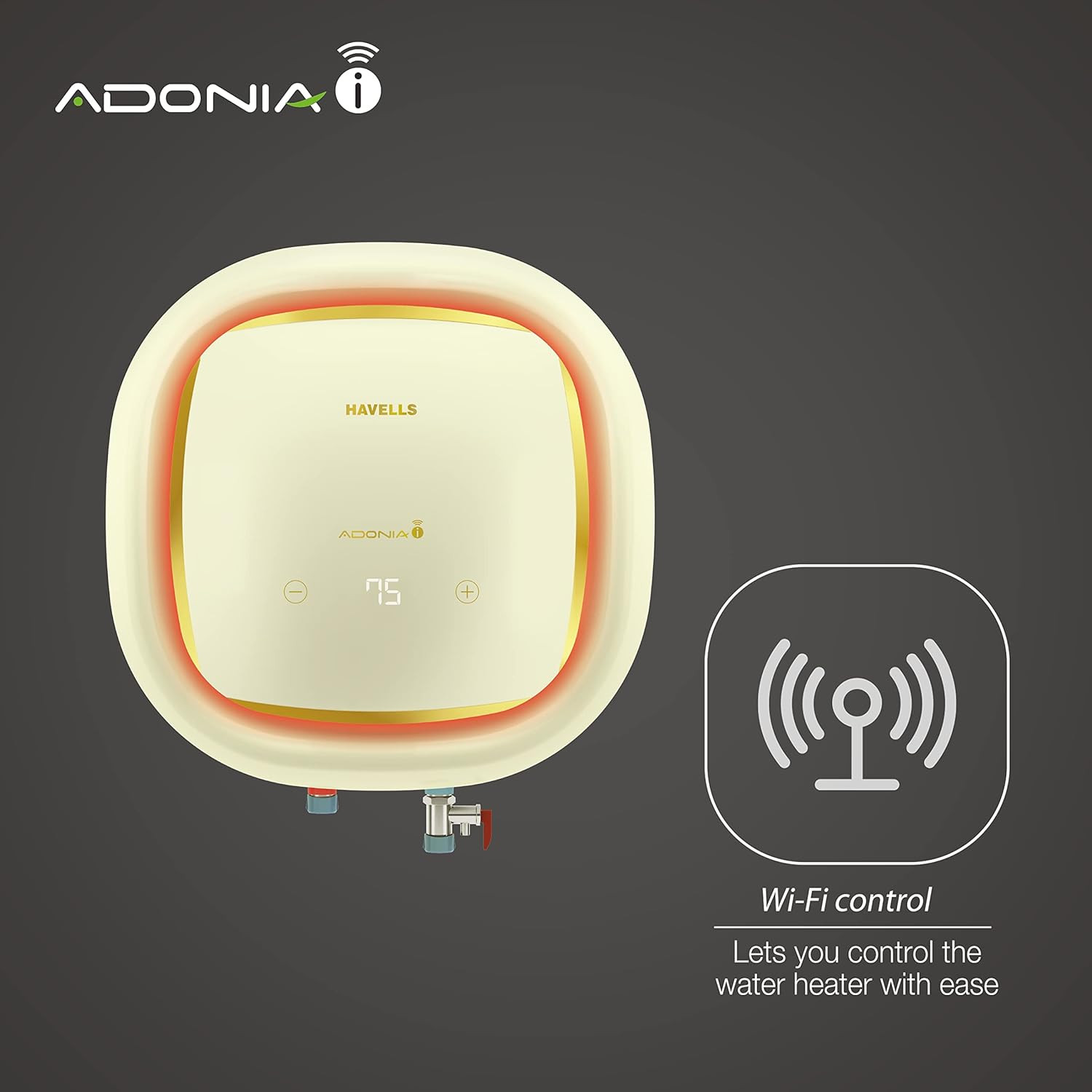 Havells Adonia-i 25 Litre Storage Water Heater(Geyser)| Wi-Fi Controlled, Smart & User