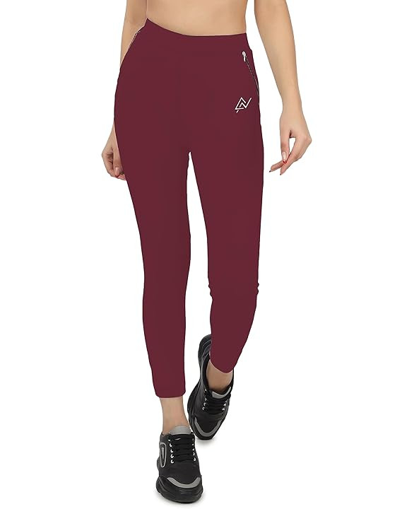 Mehrang Stretchable Yoga Pants for Women & Gym Pants for Women Workout with Mesh Insert & Side